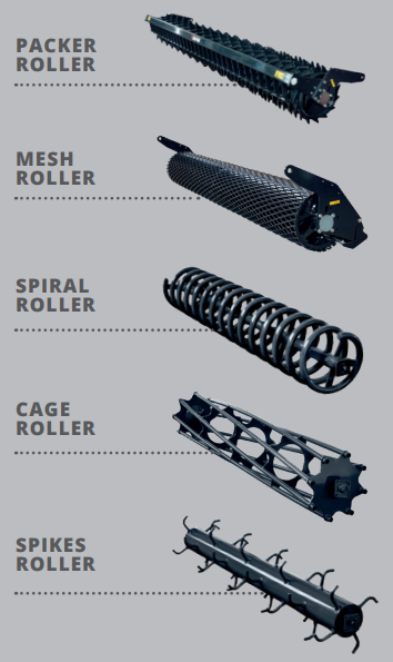 Options de rouleaux