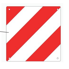 Plaques de signalisation sans éclairage 423x423 mm